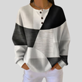 Paulina™ | Sweter Henley z dzianiny waffle