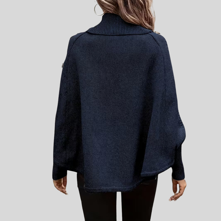 Norelle™ | Sweter z wysokim kołnierzem i splotem warkoczowym