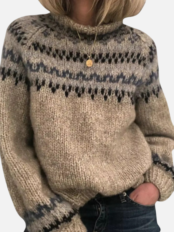 Kirsten | Sweter Fair Isle, Wzór Północny