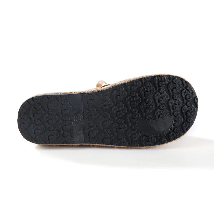 Zara | Boho Woven Lace-Up Ankle Shoes