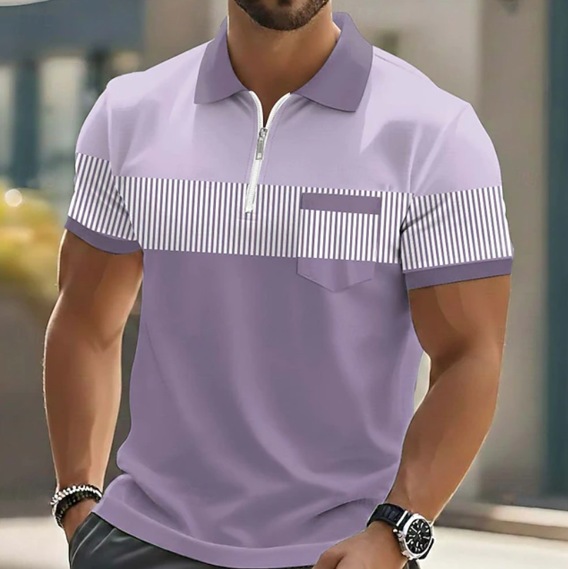Mason | Eleganckie Polo z Zippem