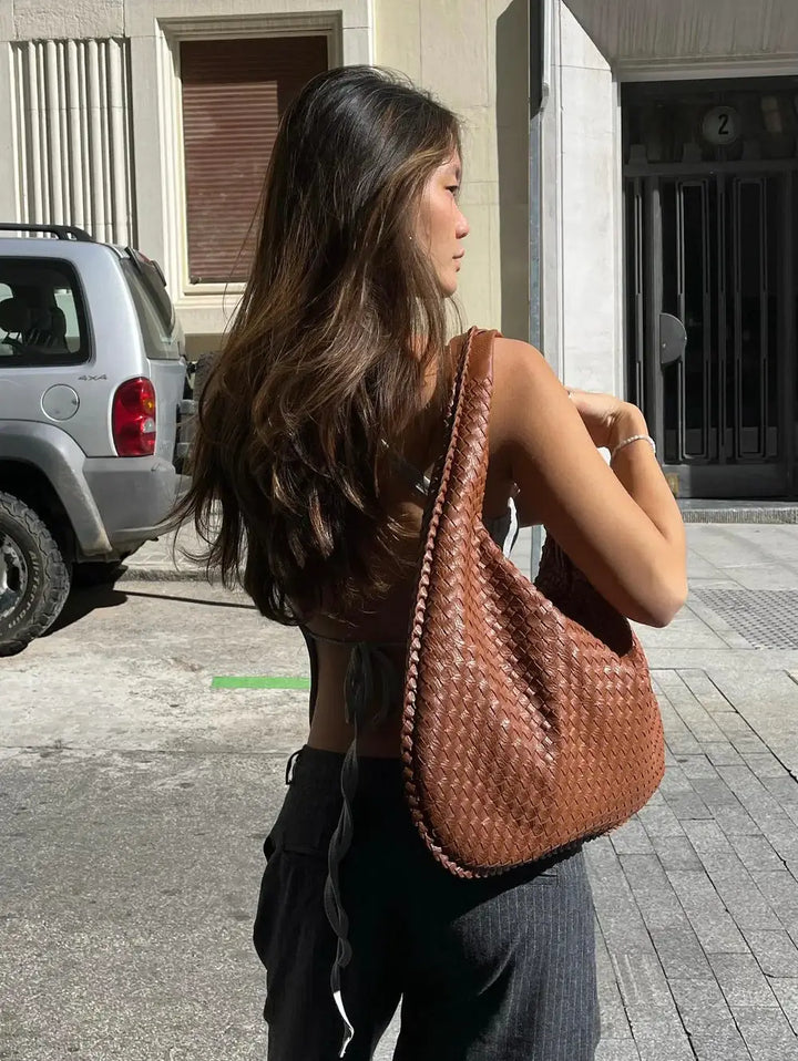 Amelia - Pleciona Torebka na Ramię