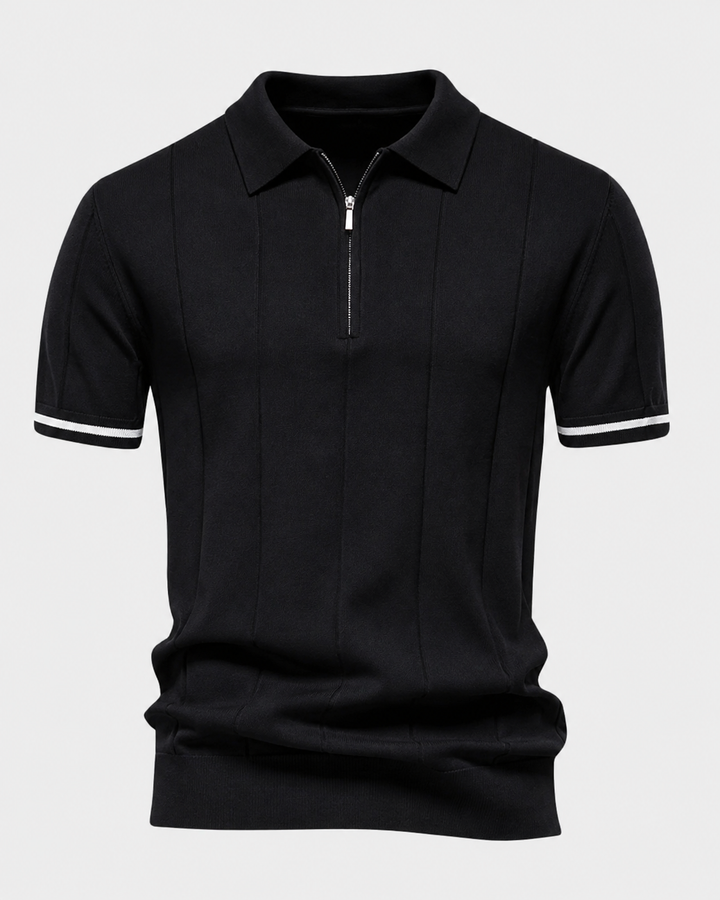 Clark | Sweter Polo z Zippem