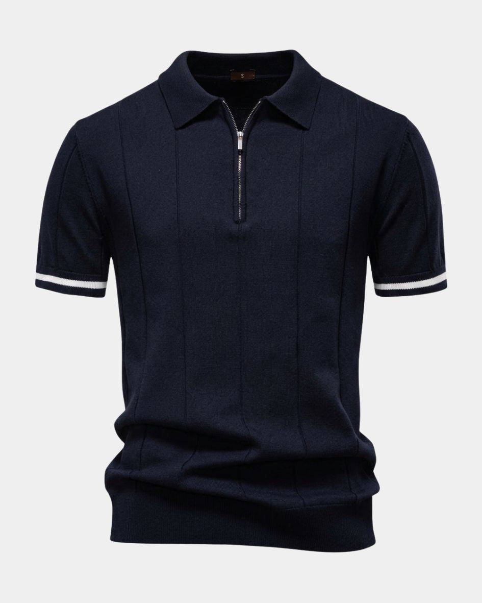 Clark | Sweter Polo z Zippem