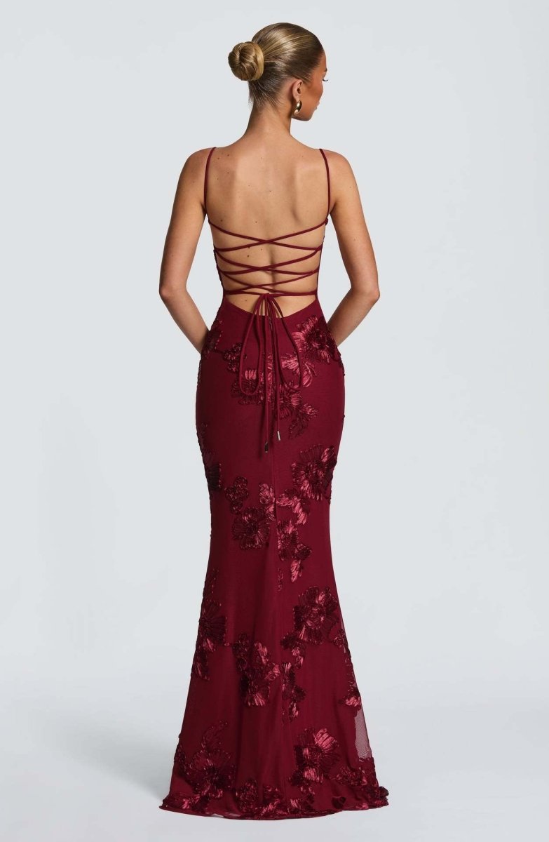 Sukienka maxi bodycon z koronką
